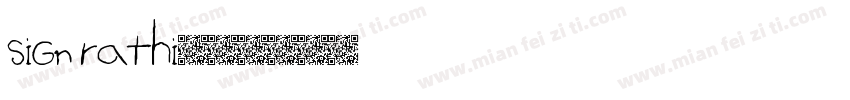 sign rathi字体转换